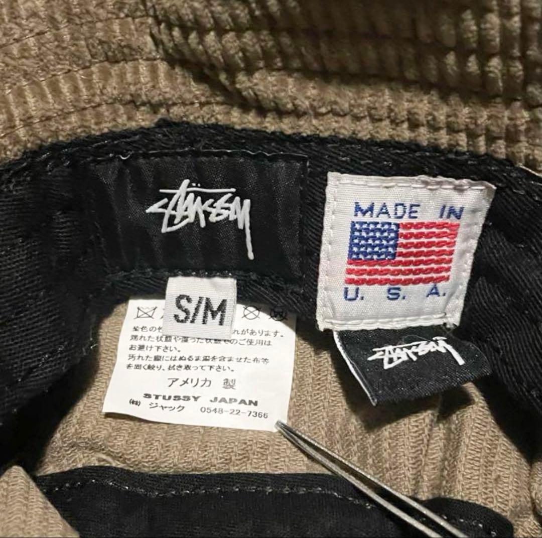 S/M Stussy Union LA コーデュロイバケットハット
