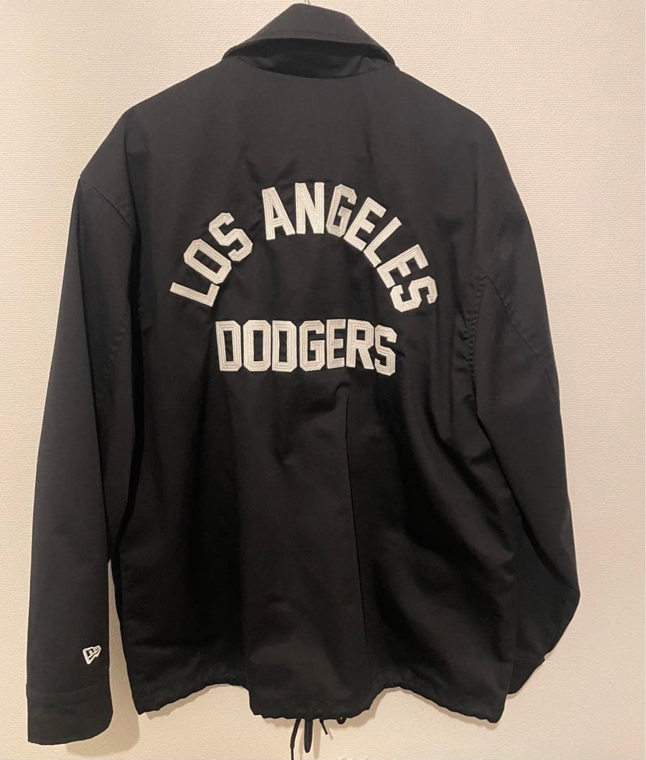 New Era LA Dodgers コーチジャケット 黒