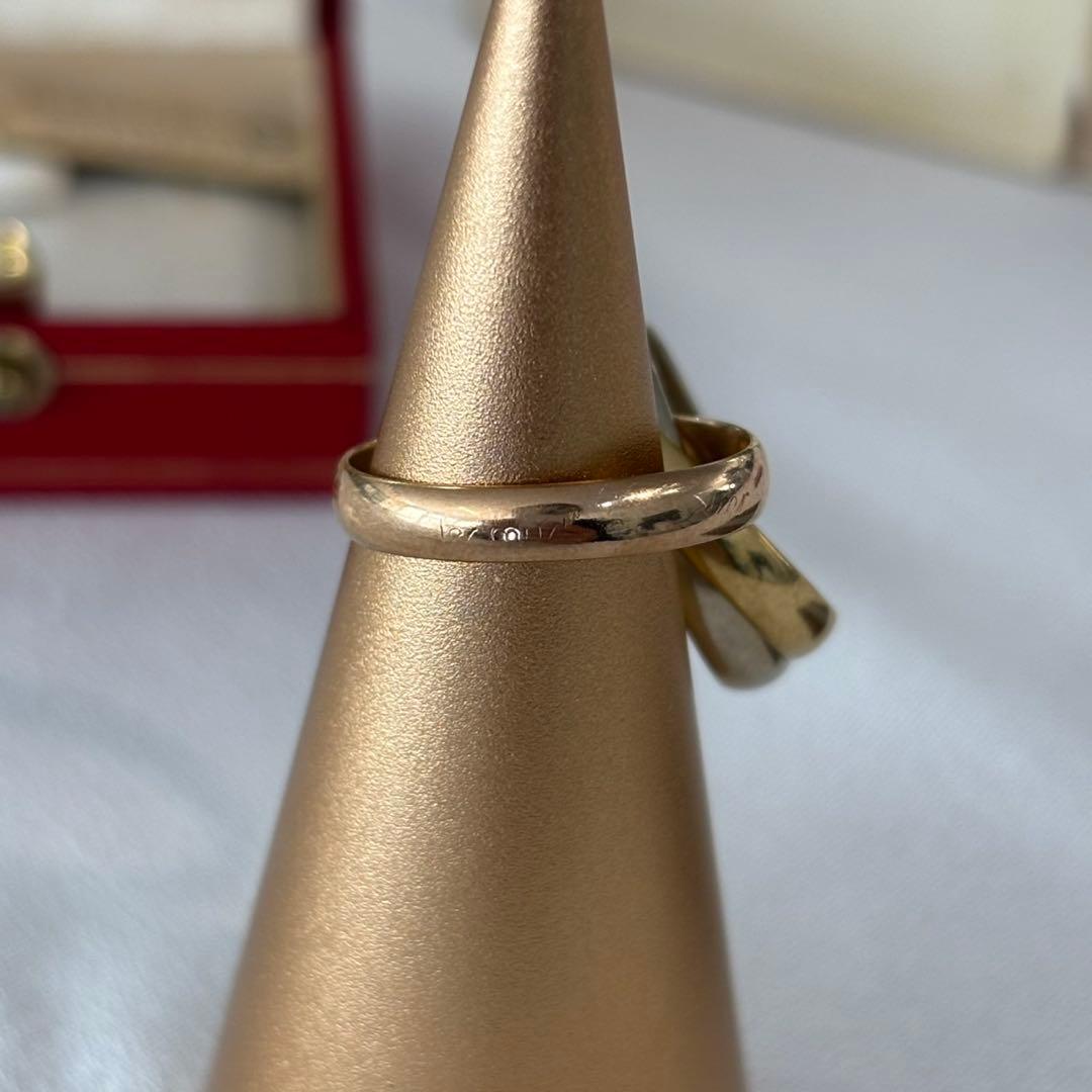 Cartier トリニティリング 3連 750 52 カルティエ 箱付き D52