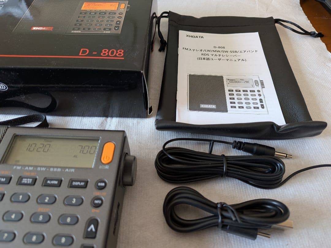 XHDATA D-808 AM FM SSB エアーバンド ラジオ type-C