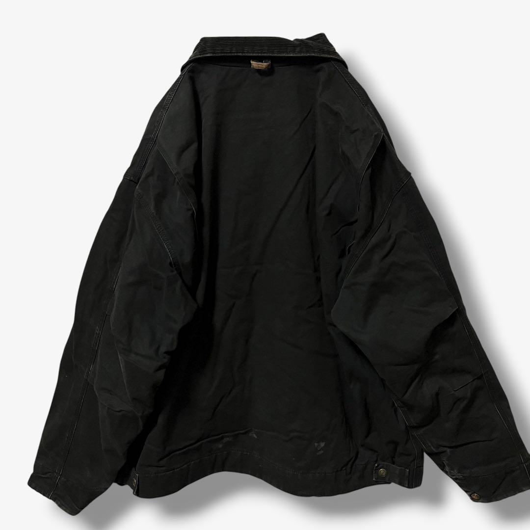 y11925 US古着　ダックジャケット　デトロイトジャケット型　黒