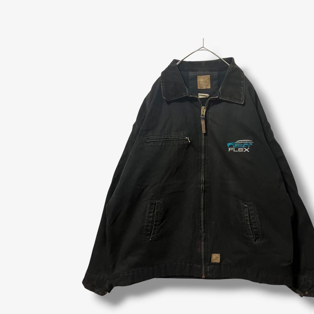y11925 US古着　ダックジャケット　デトロイトジャケット型　黒