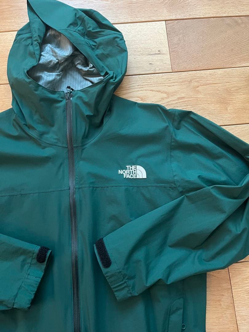 THE NORTH FACE フード付きレインジャケット ダークグリーン