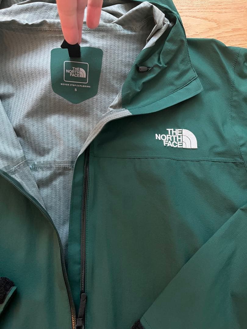 THE NORTH FACE フード付きレインジャケット ダークグリーン