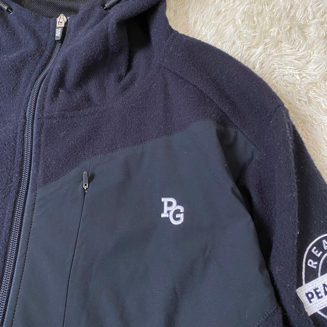 【極美品】パーリーゲイツ　メンズ　ストレッチ　メッシュ　ジャケット　フーディ　７