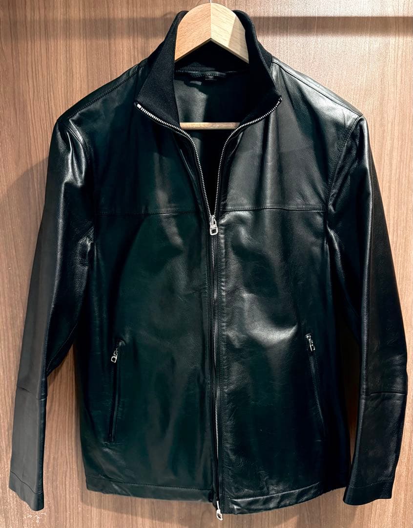 定価50万dunhill現行カーフレザージャケット ダンヒル