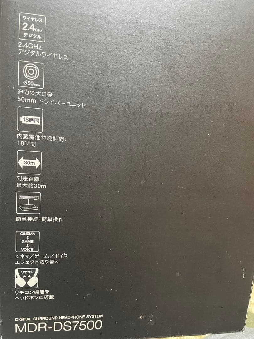 SONY 7.1chデジタルサラウンドヘッドホンシステム MDR-DS7500