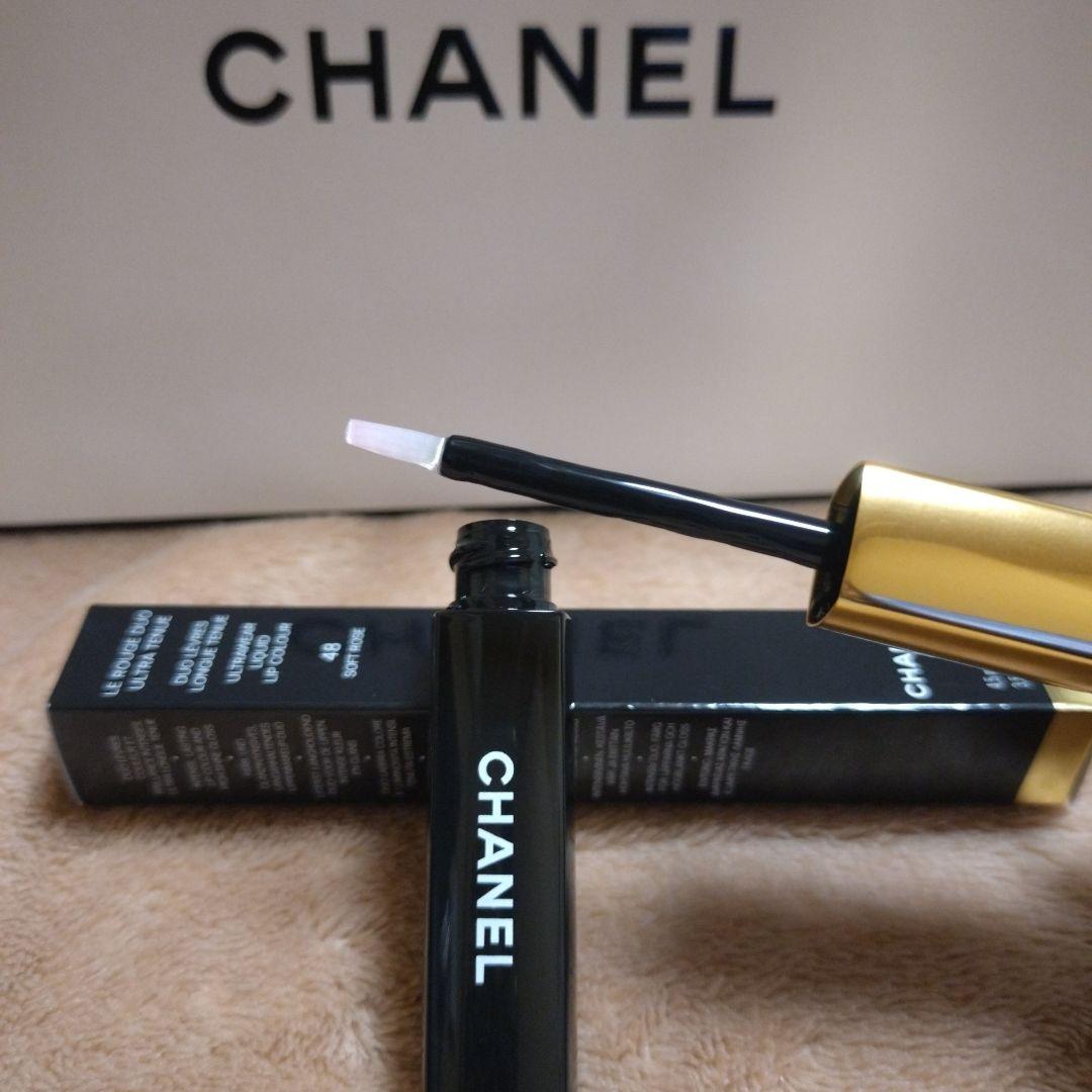 美品✨️CHANEL ル ルージュ デュオ ウルトラ トゥニュ 48ソフトローズ