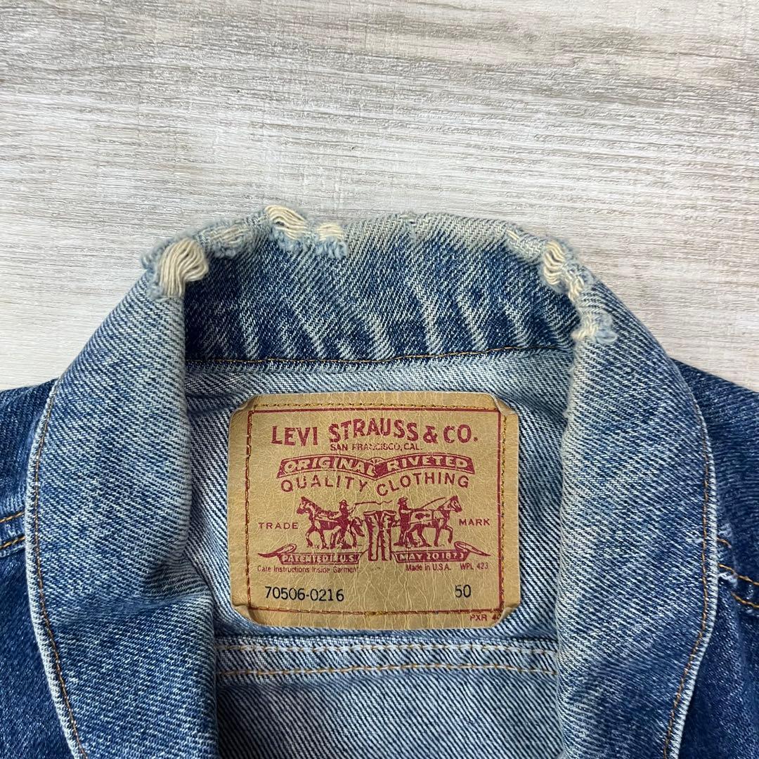 く*ま様 古着 USA製 90年代 Levi’s デニムジャケット 70506-