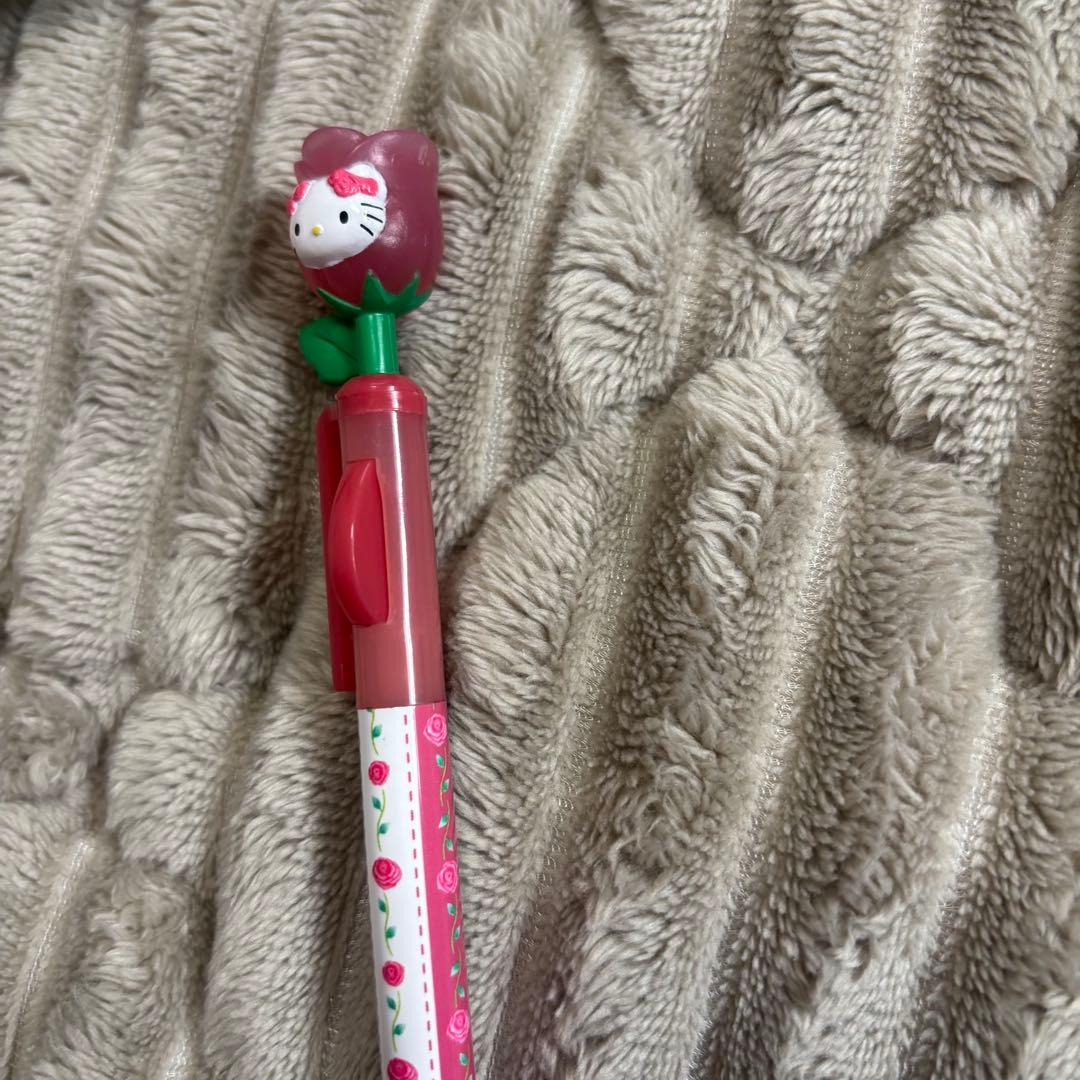2002年　平成レトロ　希少　薔薇　バラ　ボールペン　ハローキティ