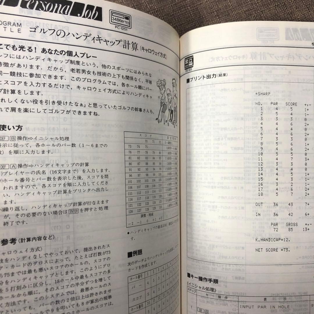 SHARP PC-1251/1250 ソフトウェアライブラリ第2集