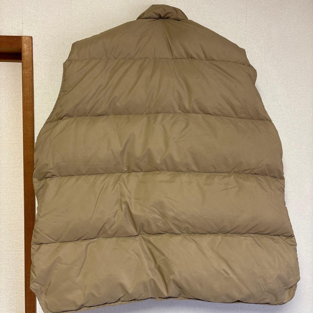 80s L.L.Bean ベージュ ダウンベスト XLサイズ