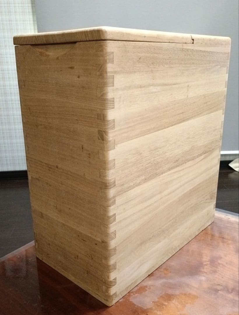 木製米びつ 蓋付き
