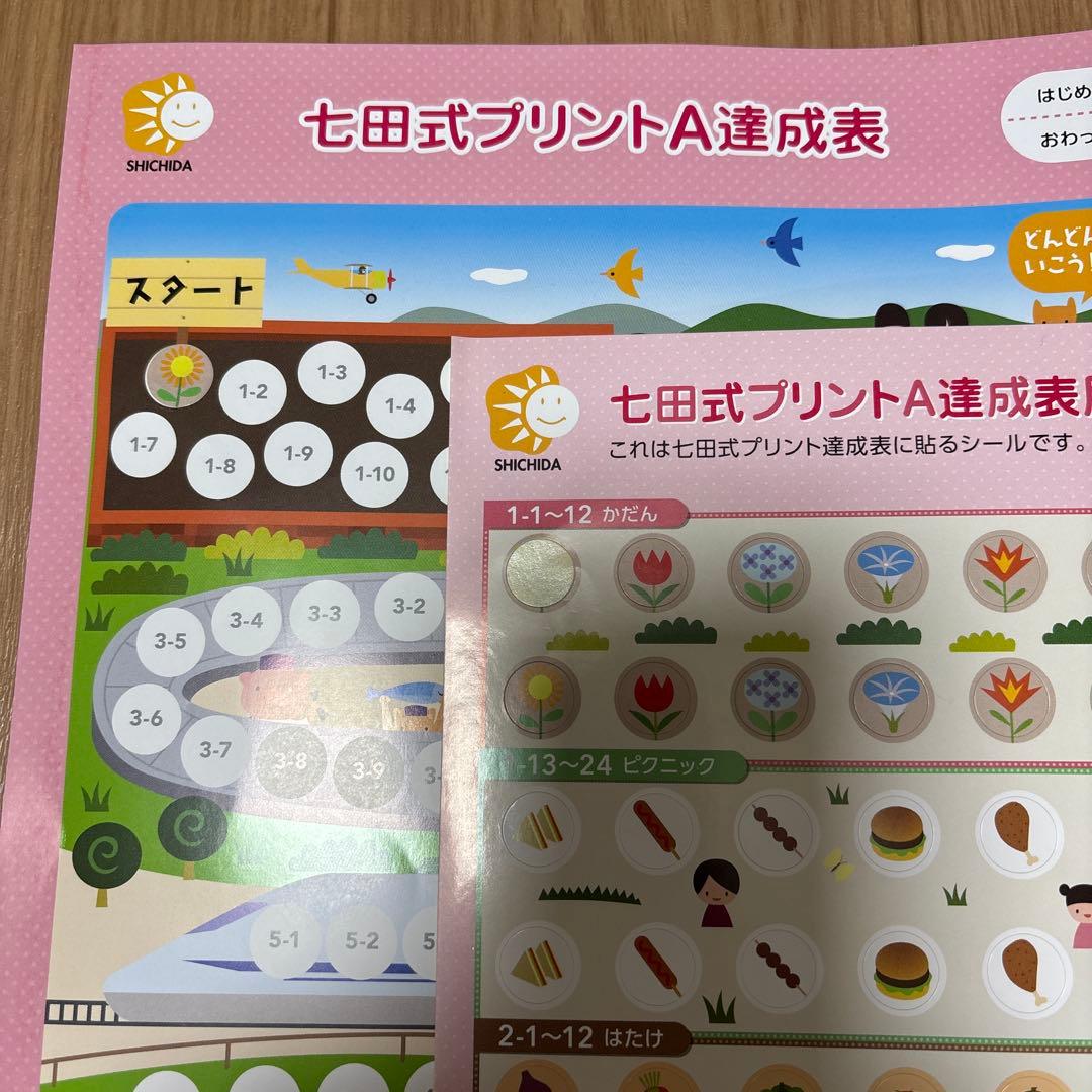 七田式プリントA 幼児向け教材　箱付/小学校受験
