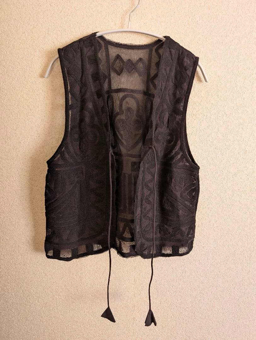 極美品✨️　ベーセーストック B.C STOCK メッシュ刺繍ベスト