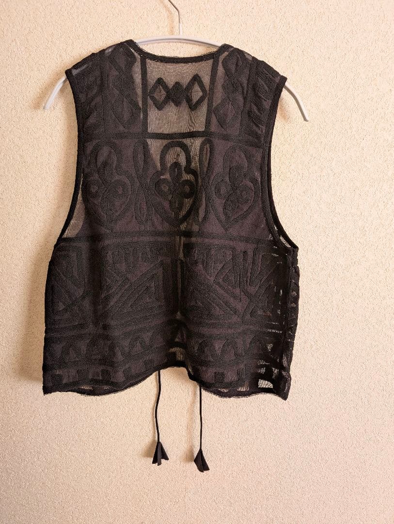 極美品✨️　ベーセーストック B.C STOCK メッシュ刺繍ベスト
