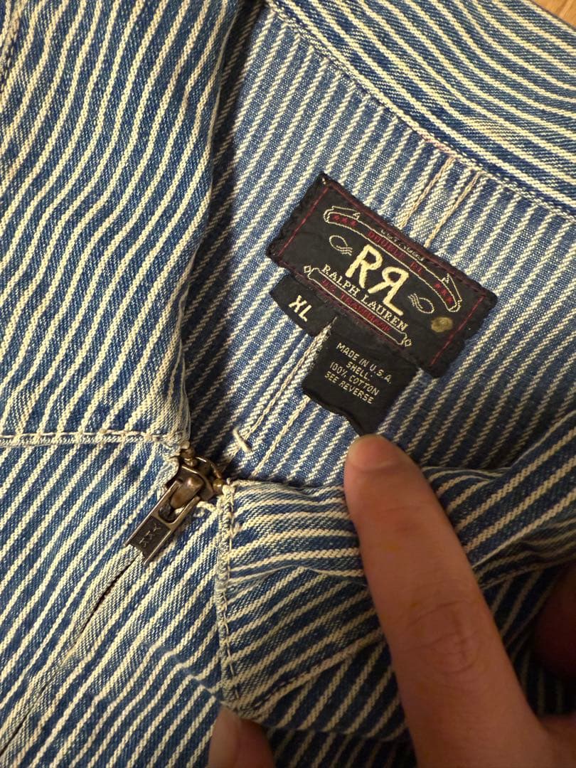 90s RRL HICKORY STRIPE JACKET 三ツ星