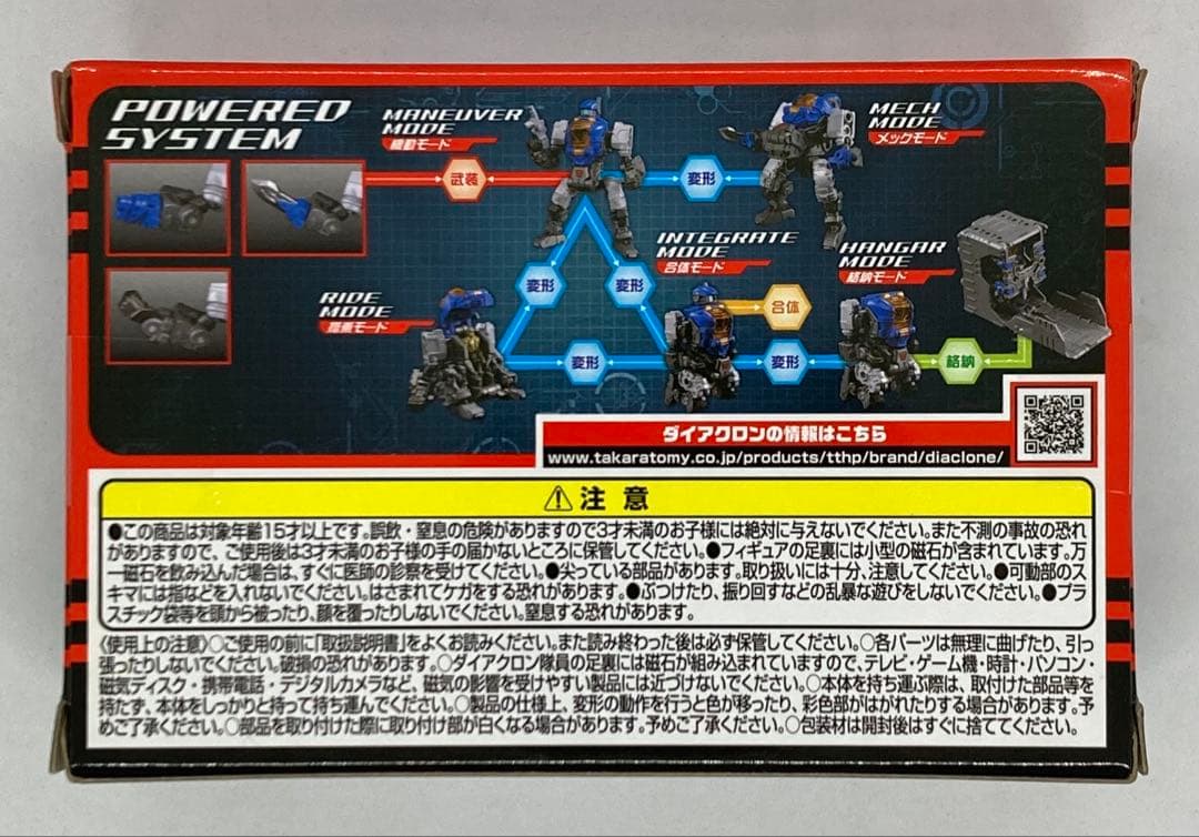 タカラトミー ダイアクロンDA-21 パワードシステム マニューバ アルファ