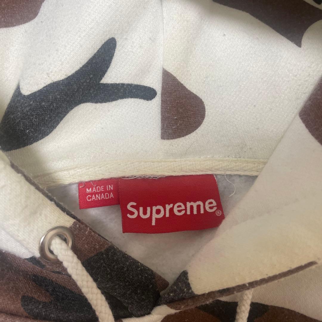 Supreme 迷彩柄 フード付きパーカー