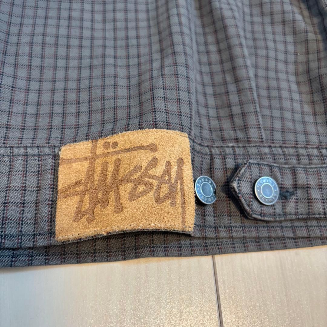 STUSSY Check Garage Jacket(チャコール/Sサイズ)
