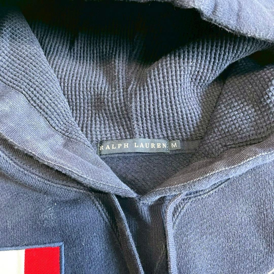 【ラルフローレン】パーカー ビッグポニー フランス 日本 国旗 刺繍 紺M