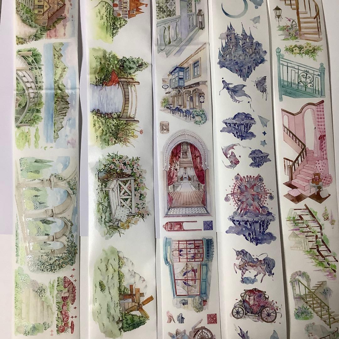 中古　海外マステ　まとめ売り　和紙　装飾　背景　④