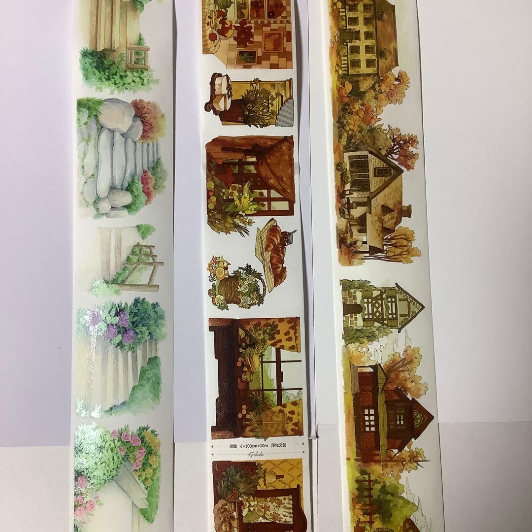 中古　海外マステ　まとめ売り　和紙　装飾　背景　④
