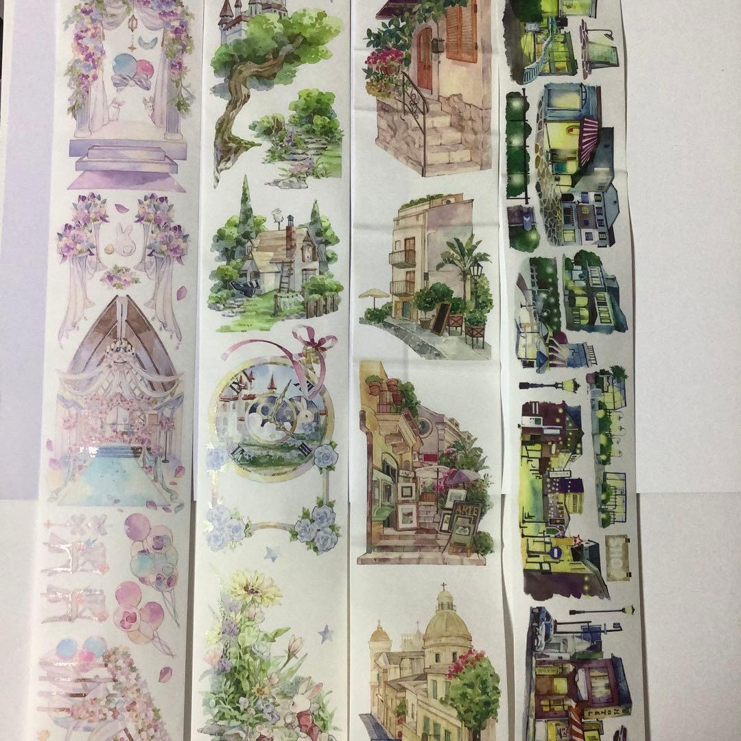 中古　海外マステ　まとめ売り　和紙　装飾　背景　④