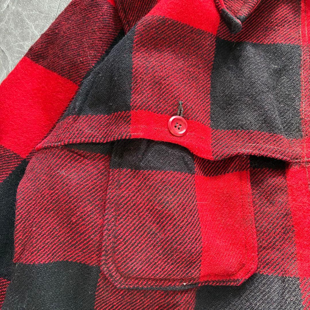 90s Woolrich バッファローチェックジャケット TALONジップ M