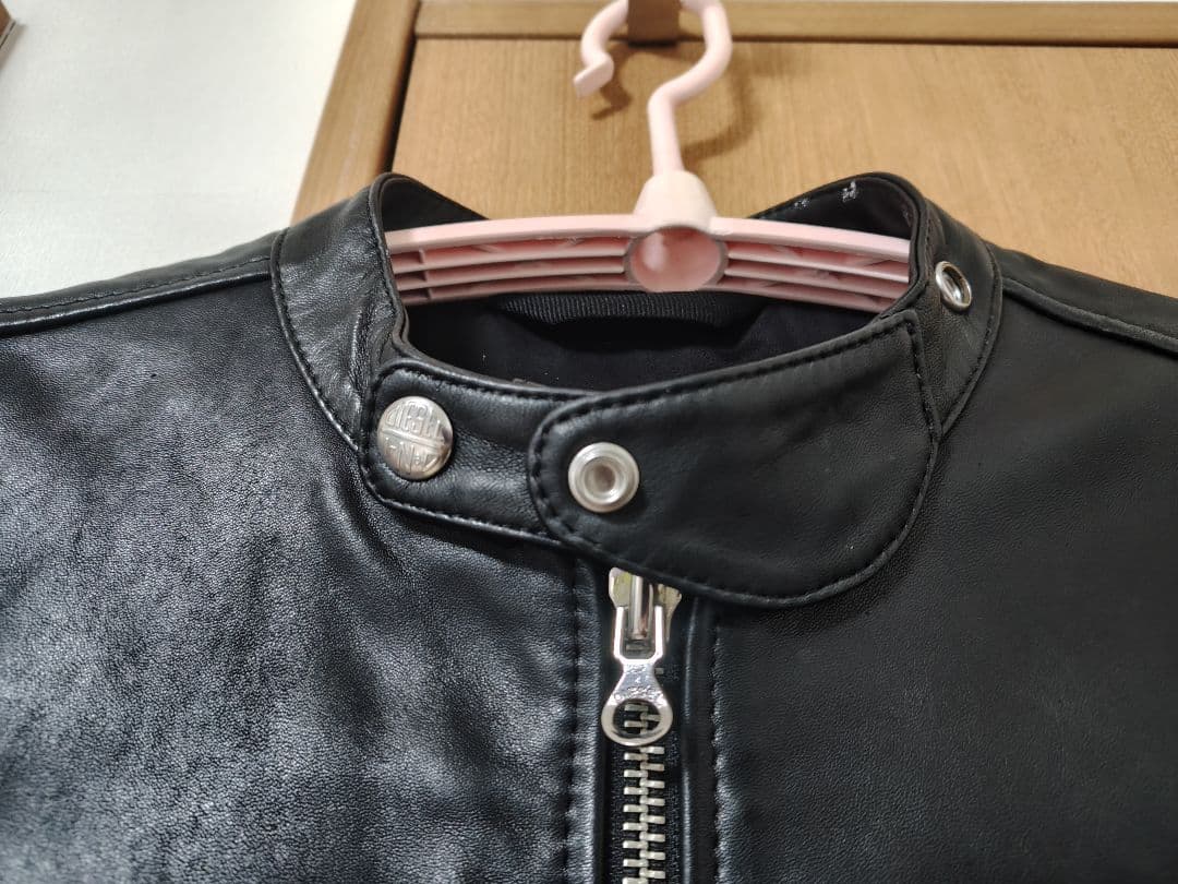 3/20 23時終了 DIESEL 本皮ライダースジャケット 超美品 48サイズ
