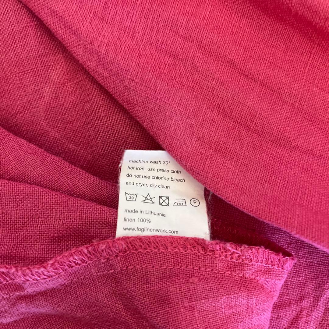 fog linen work フォグリネンワーク リネンオーバーエプロン 限定色