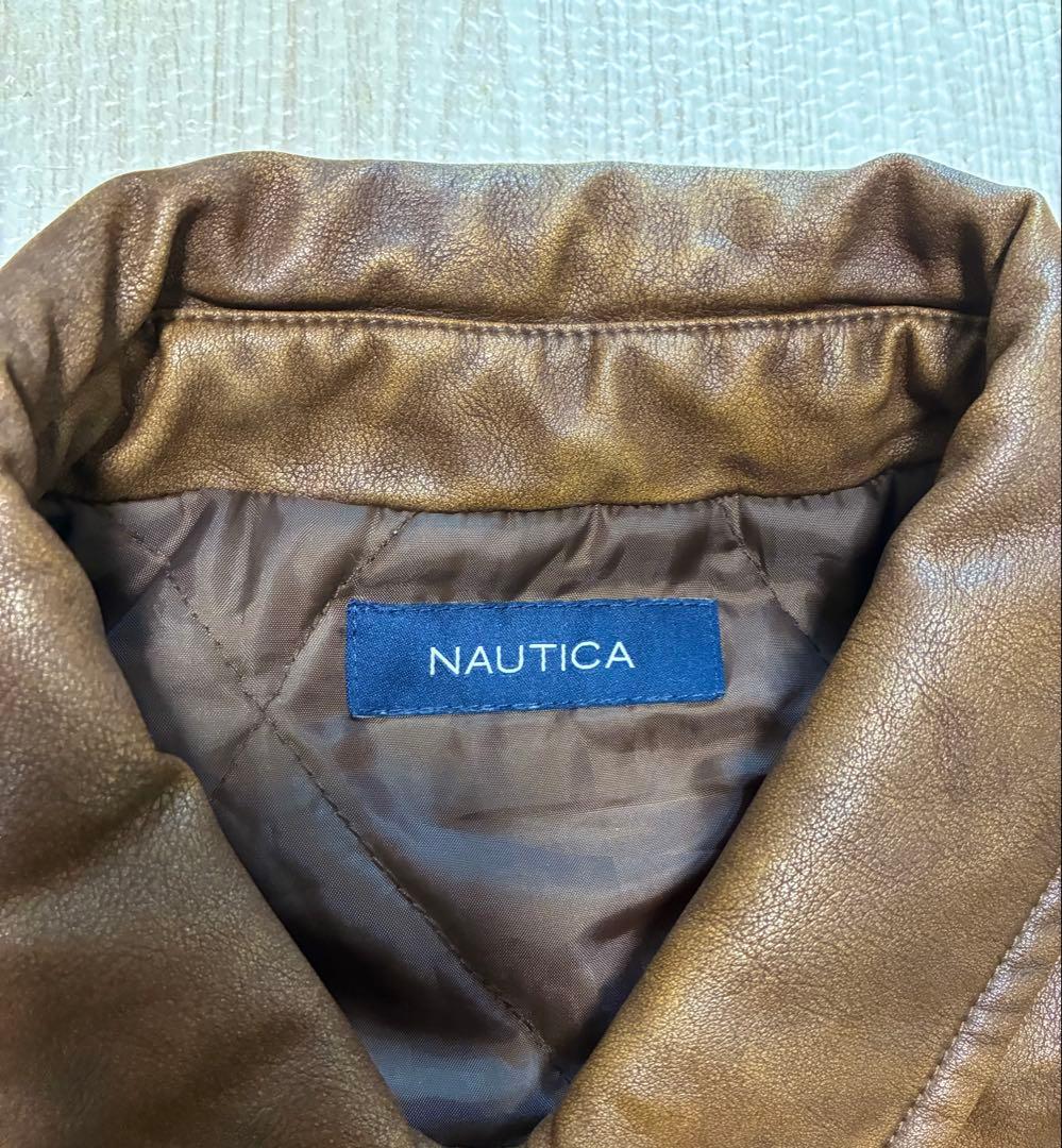 NAUTICA ノーティカ フェイクレザージャケット　ブルゾン