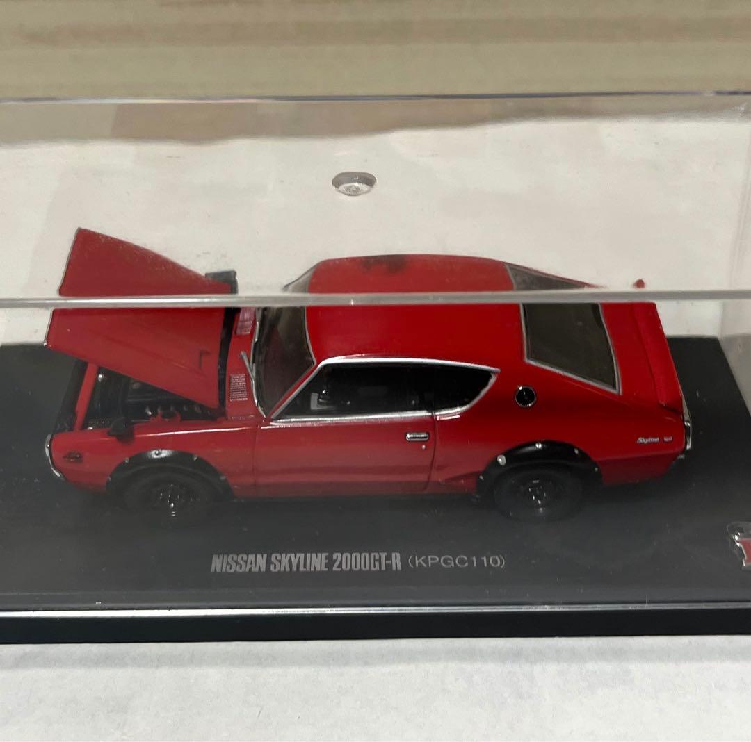 京商 1/43 日産 SKYLINE 2000GT-R KPGC110 赤