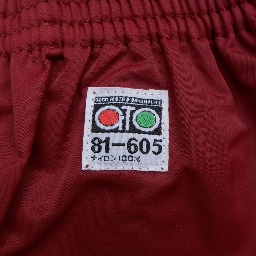'80s GTO ショートパンツ M ボルドー 光沢 ナイロン ランパン 短パン