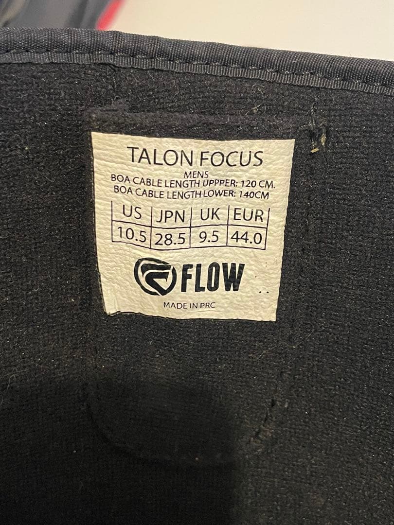 FLOW TALON FOCUS スノーボードブーツ ブラック　28.5cm