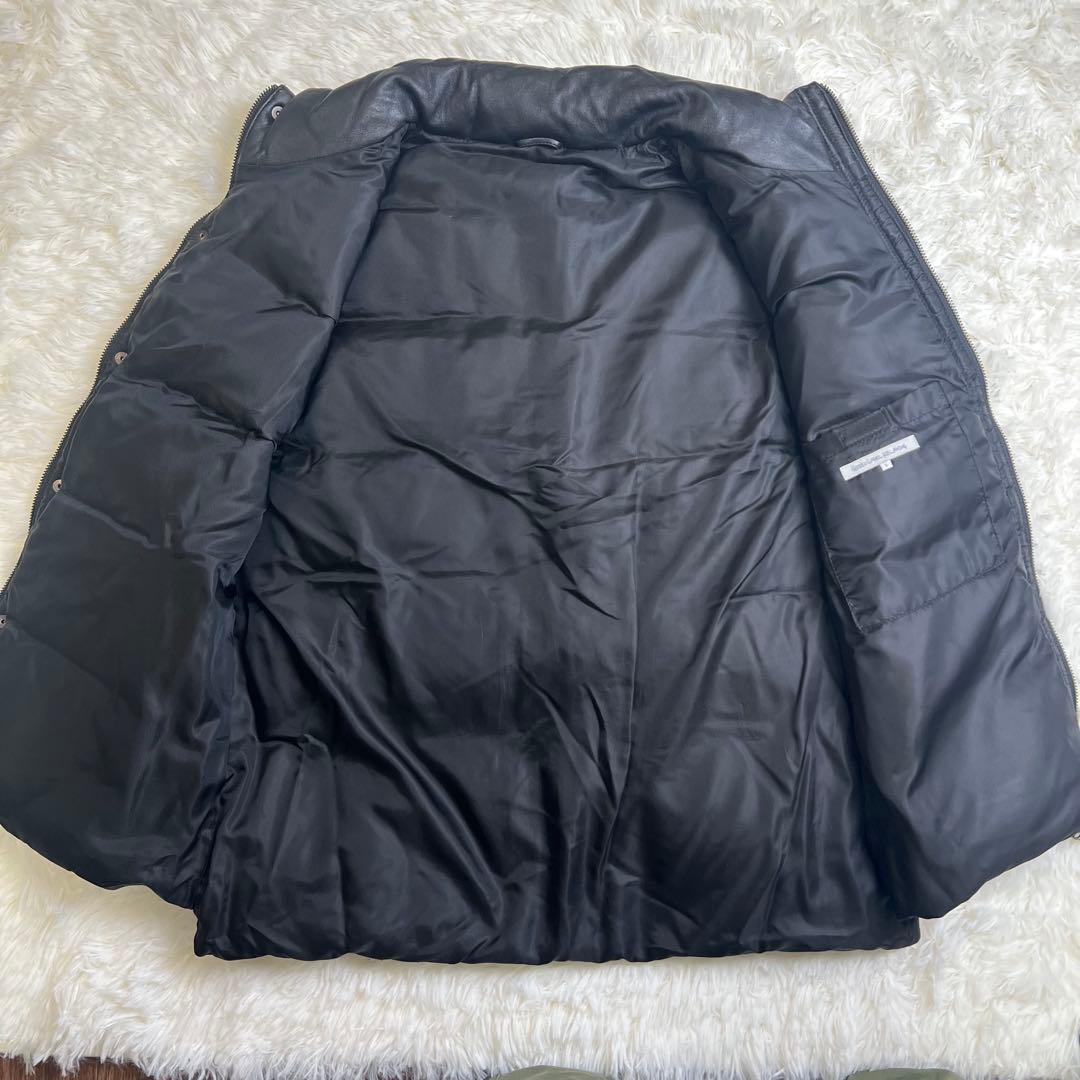 GREEN LABEL RELAXING ダウンベスト ラムレザー 羊革