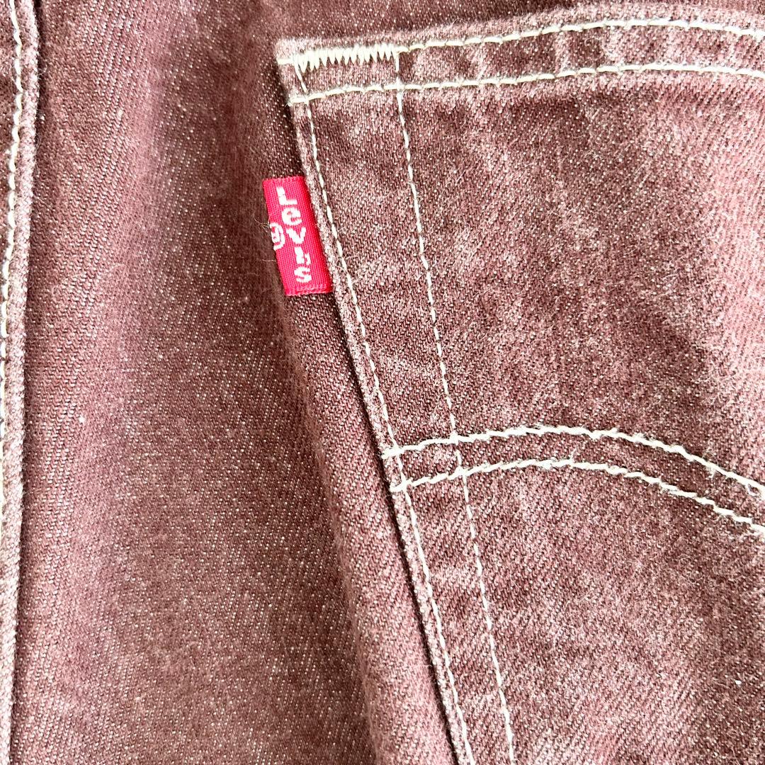 希少カラー　Levi's 501XX ストレートデニム　W36 バーガンディ