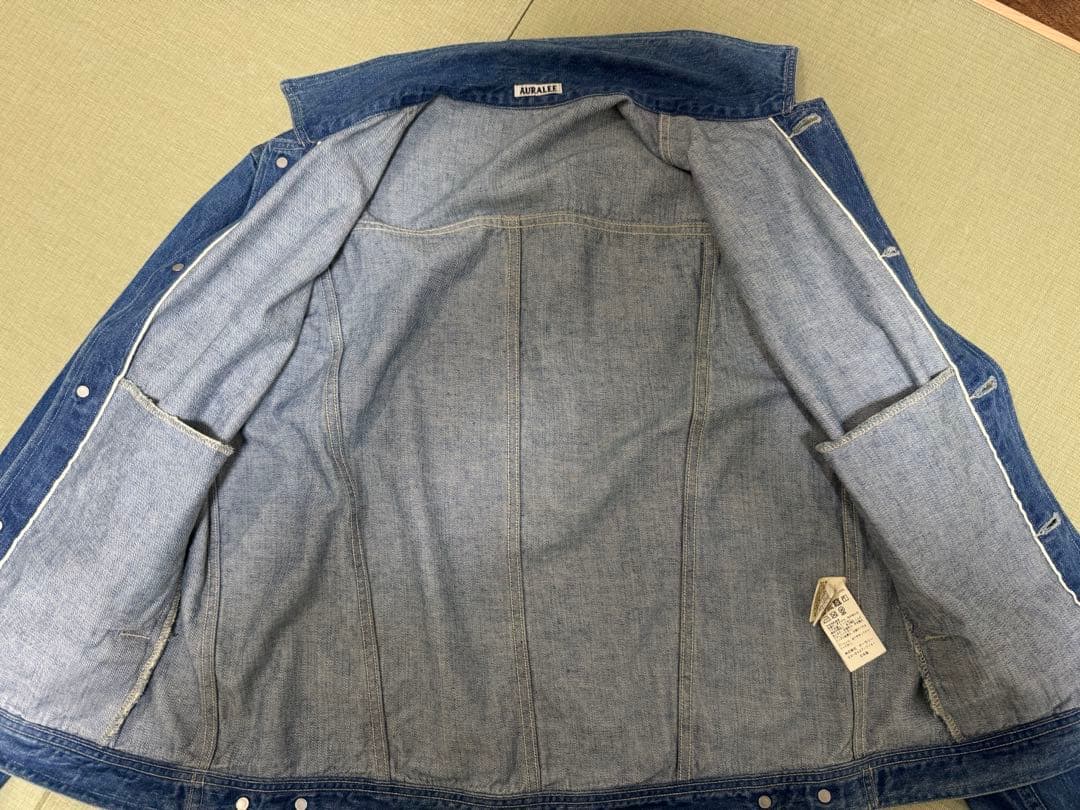 ジャケット・アウター AURALLY SELVEDGE LIGHT DENIM BLOUSON