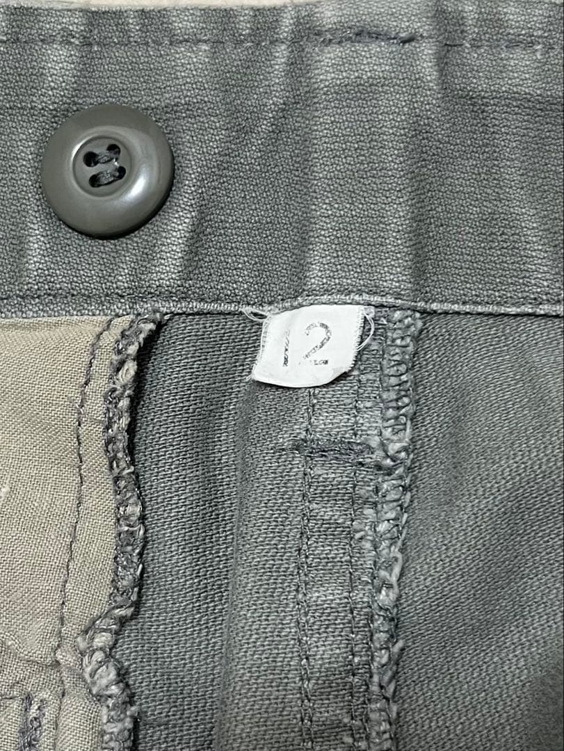 90s GERMAN MILITARY モールスキンカーゴパンツ Lサイズ