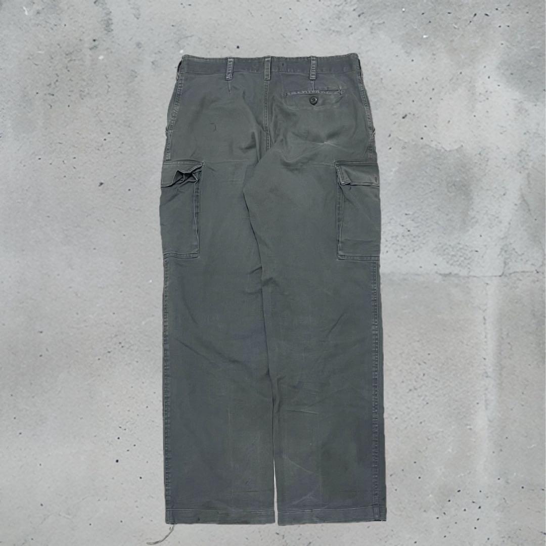 90s GERMAN MILITARY モールスキンカーゴパンツ Lサイズ