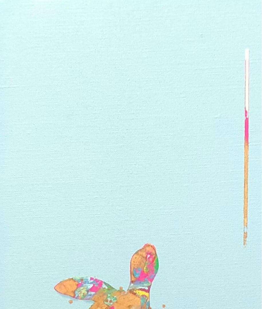 【ナア】油絵　原画　動物　亀　アート　インテリア　F4