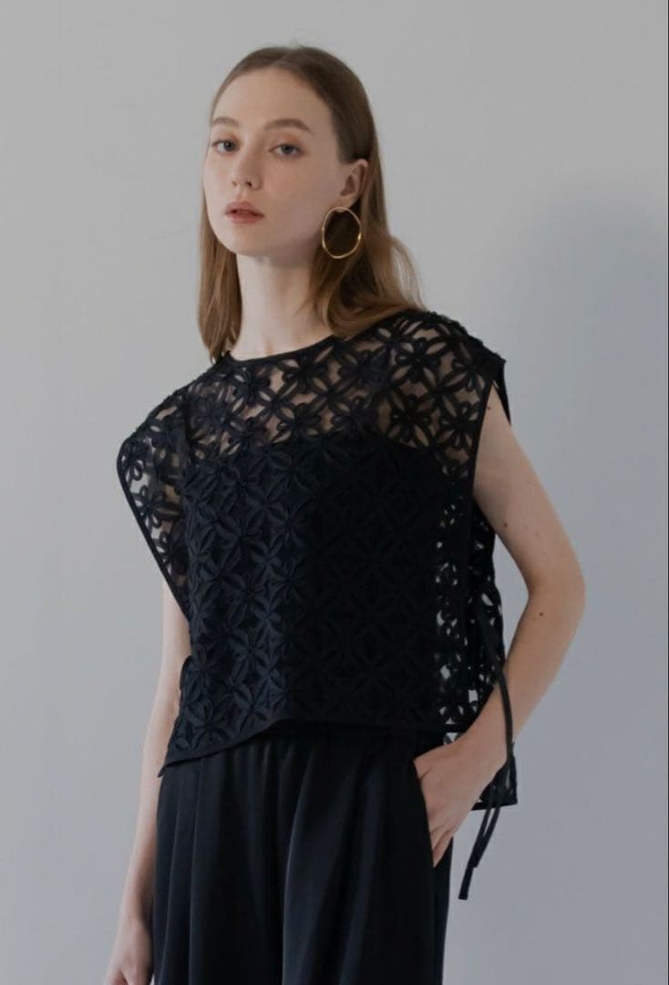 【新品未使用】2026SS Maison de Dolce チュールレースベスト