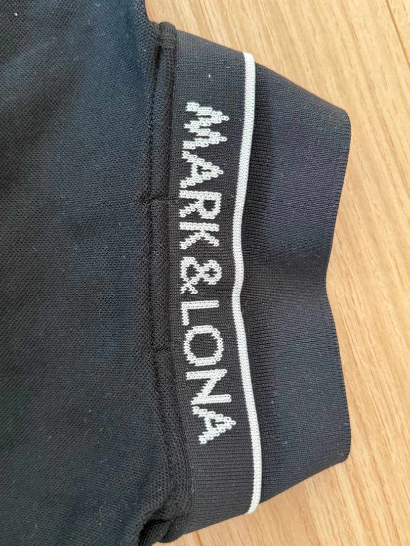 MARK & LONA ブラック ポロシャツ