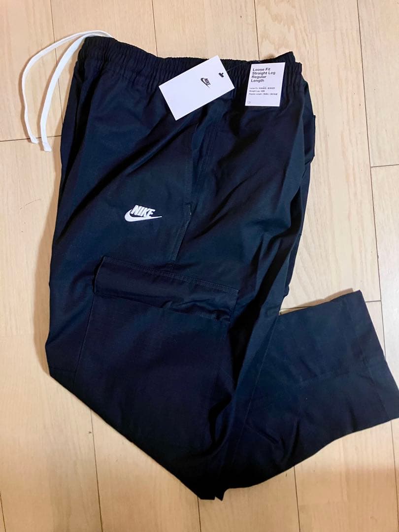 ナイキ NIKE クラブ カーゴウーブンパンツ 新品 M ブラック ミリタリー