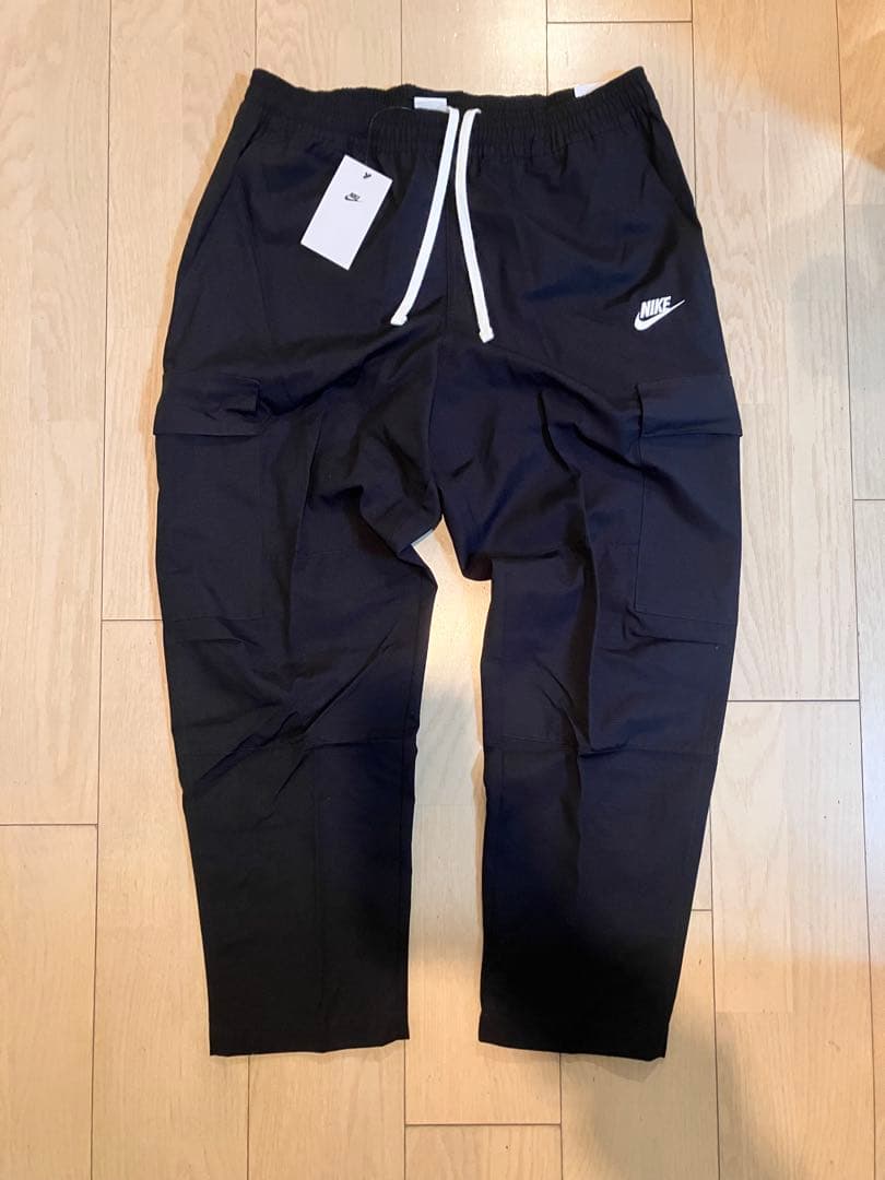 ナイキ NIKE クラブ カーゴウーブンパンツ 新品 M ブラック ミリタリー