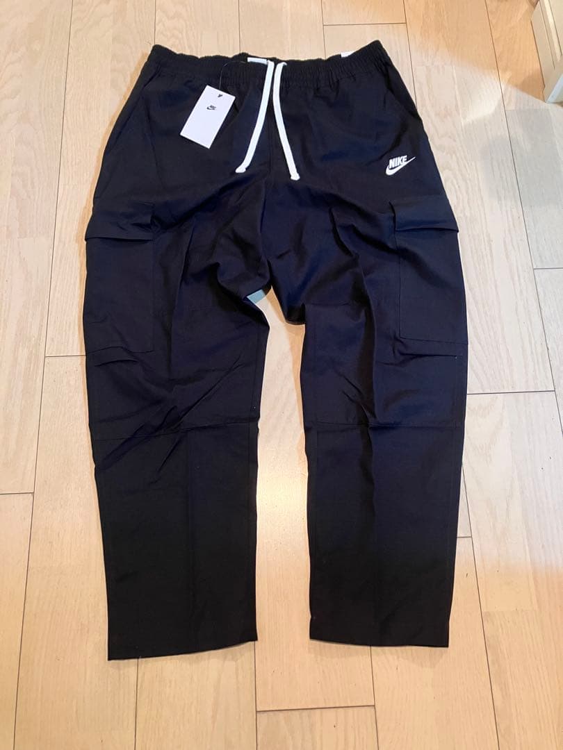 ナイキ NIKE クラブ カーゴウーブンパンツ 新品 M ブラック ミリタリー