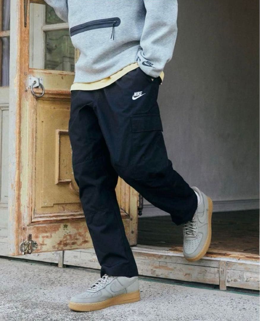 ナイキ NIKE クラブ カーゴウーブンパンツ 新品 M ブラック ミリタリー