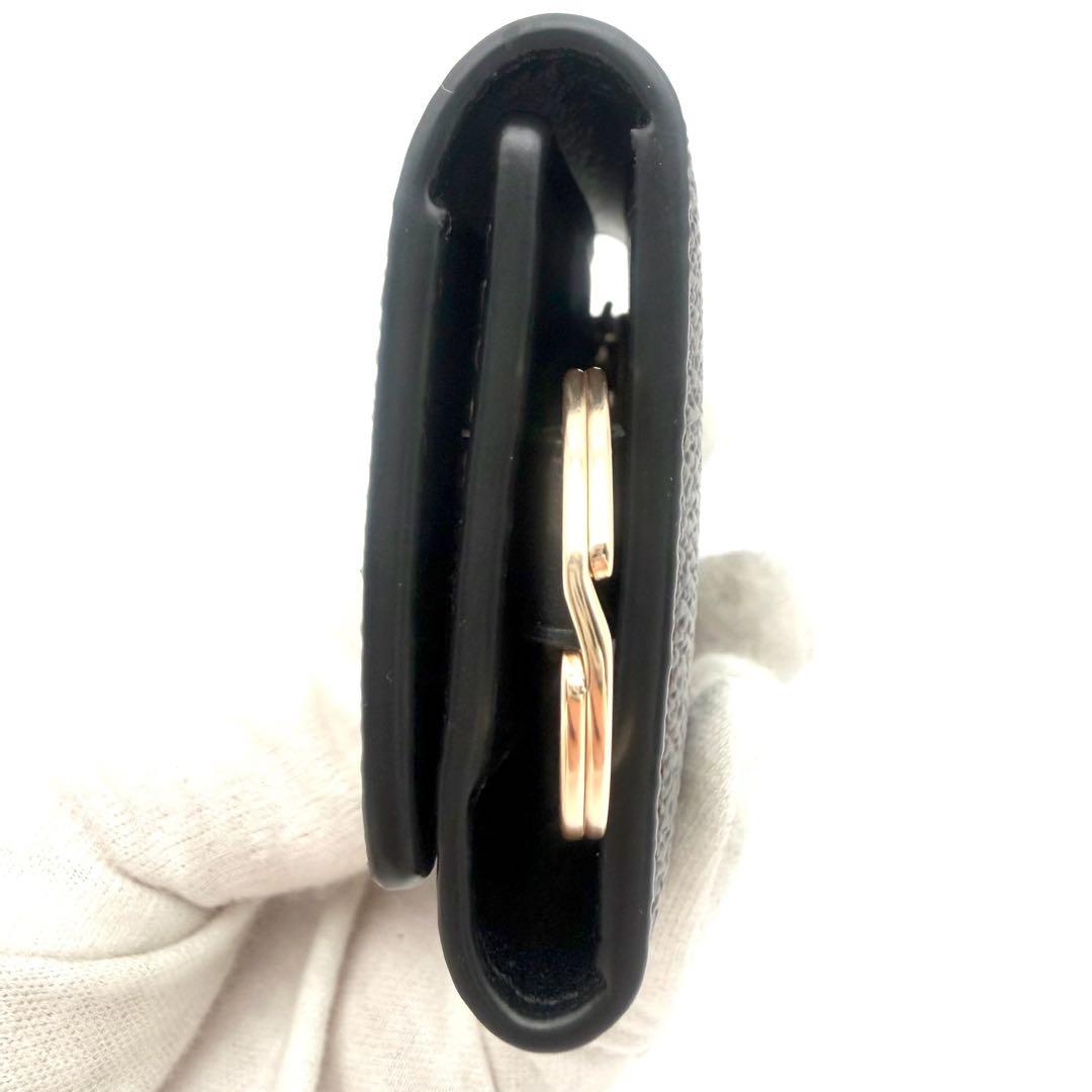 COACH　５連キーケース　ロゴ金具　総柄　馬車ロゴ　型押しロゴ　PVC　レザー