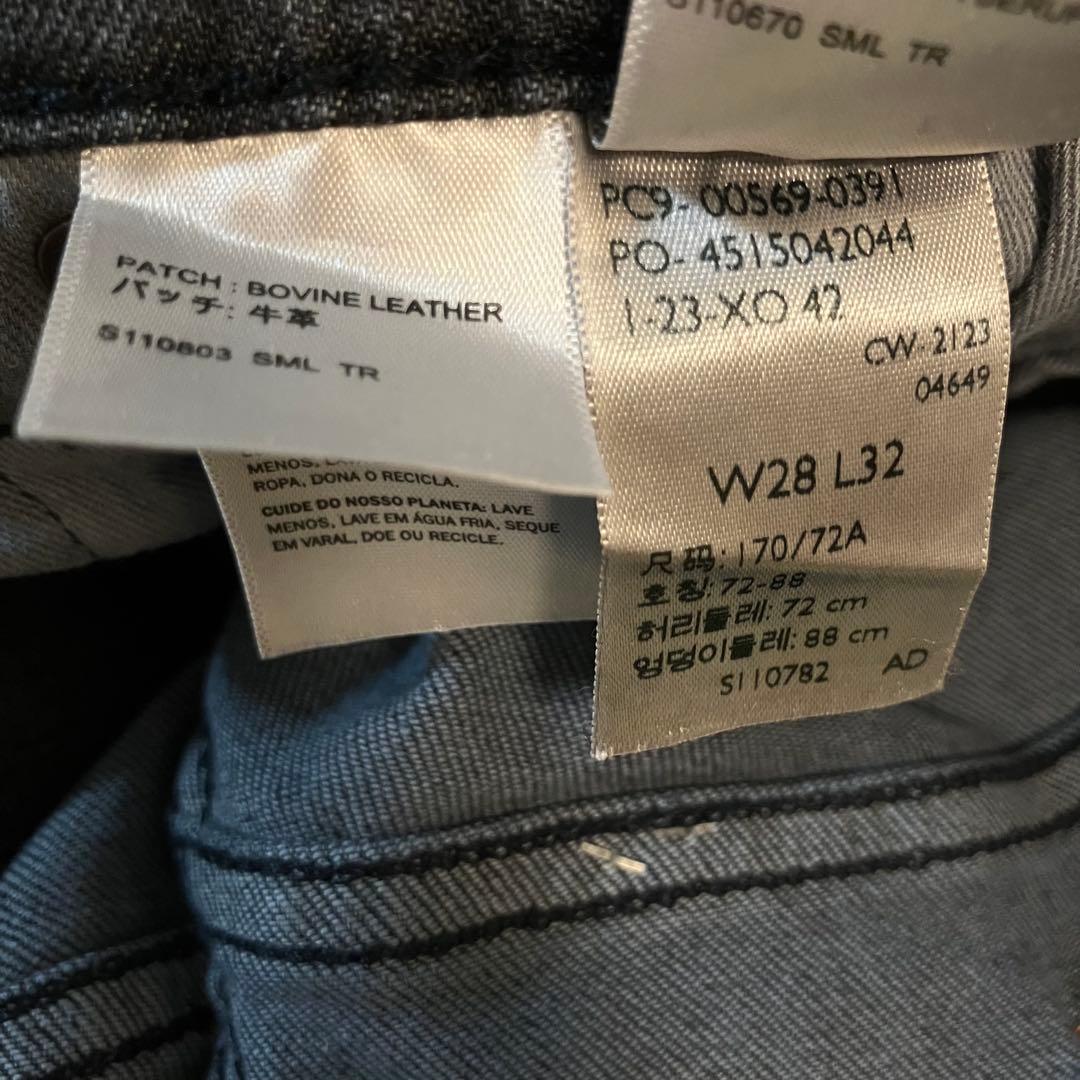 LEVI'S リーバイス569 W28 L32 ルーズストレート 青黒 FLEX