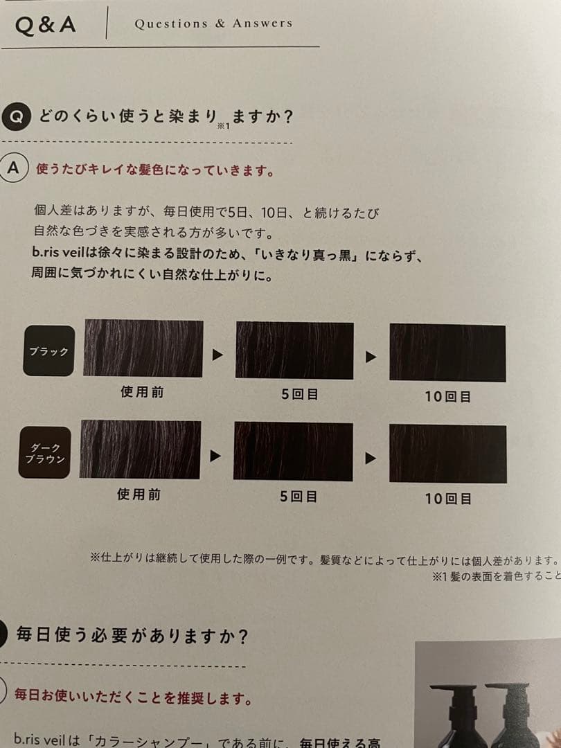 b.ris veil シャンプー 2本セット 白髪染め